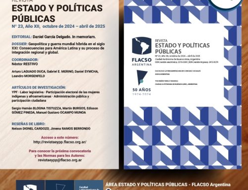 Novedad editorial | Revista Estado y Políticas Públicas núm. 23, año XII