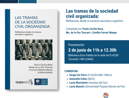 Presentación de libro y panel: Las tramas de la sociedad civil argentina organizada